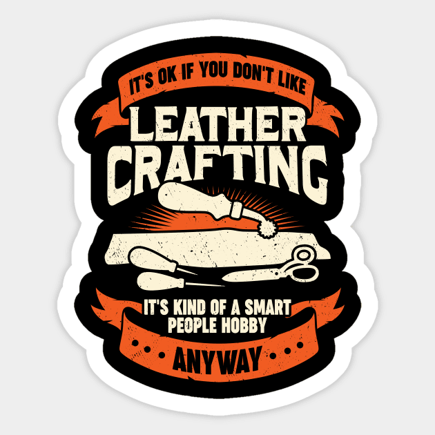 Funny Leathercraft Hobby Leather Crafting Gift Sticker by Dolde08